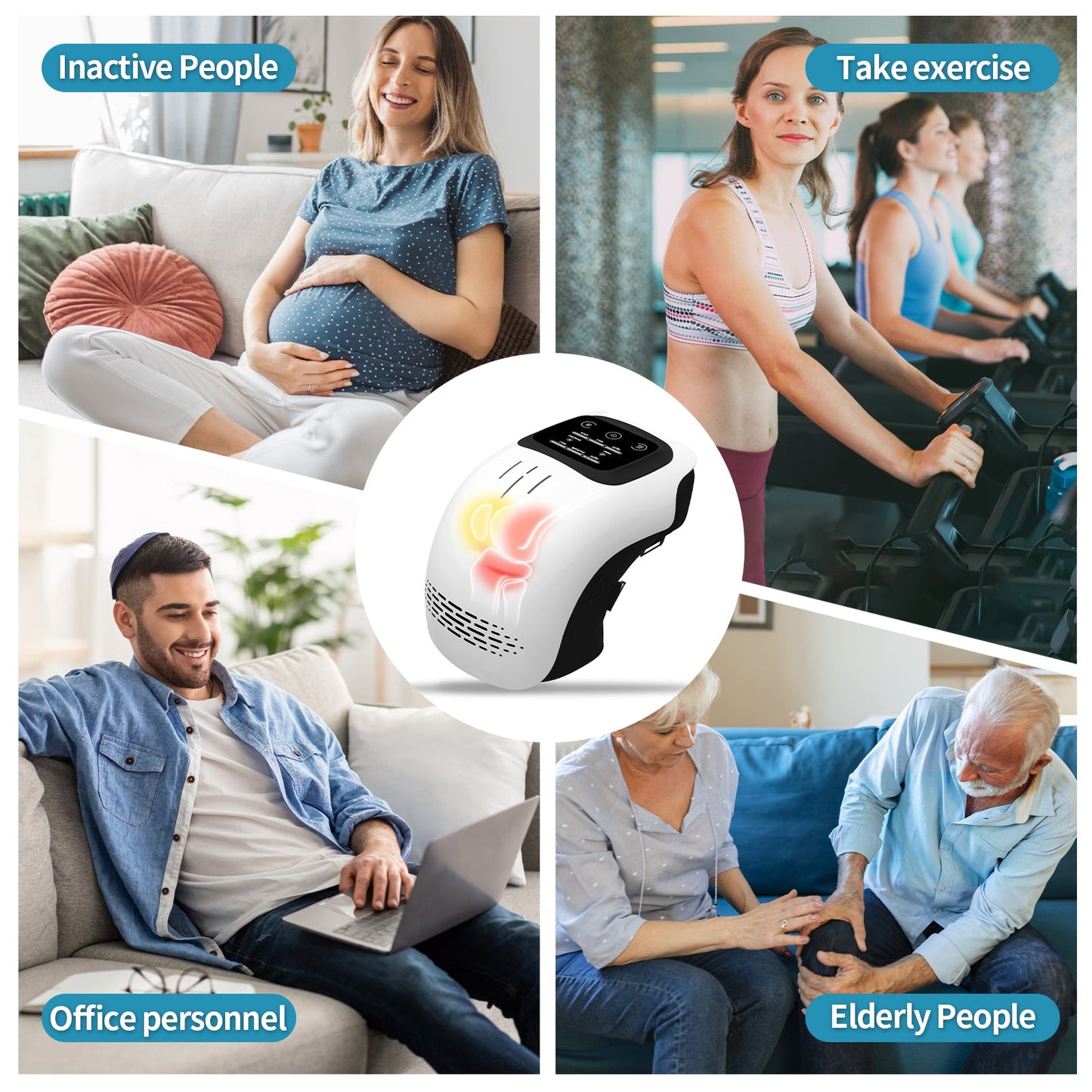 KneeRevive™ Pro: Intelligent Heat & Massage Therapy Wrap