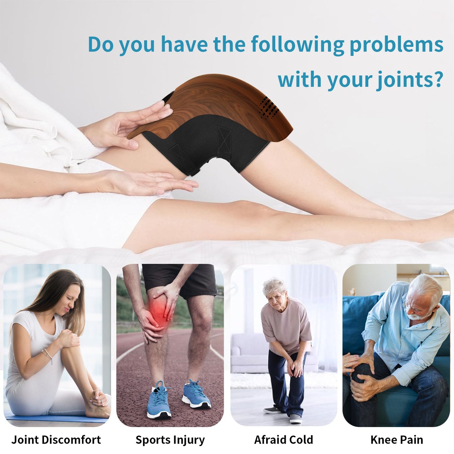 KneeRevive™ Pro: Intelligent Heat & Massage Therapy Wrap